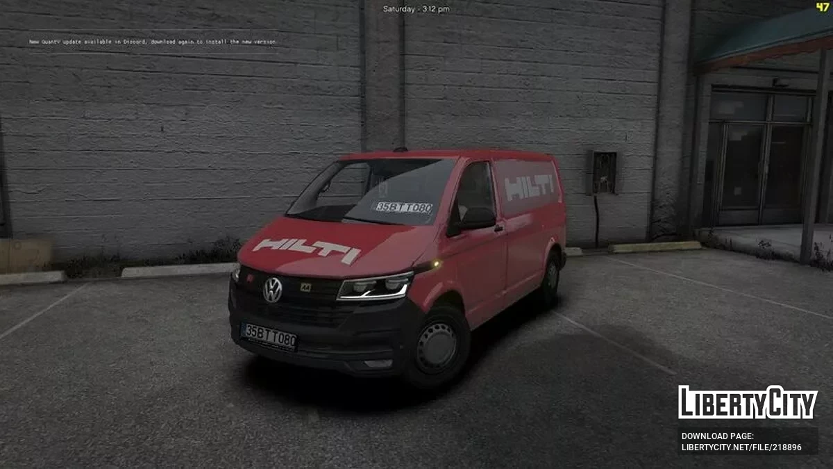 Volkswagen Transporter Hilti / GTA 5