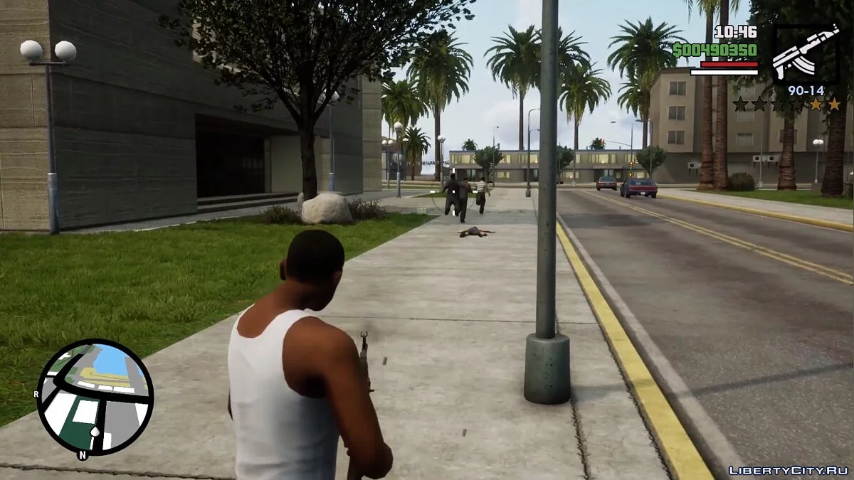 Нет белого контура при драке [GTA 3, Vice City и San Andreas] / GTA San Andreas: The Definitive Edition