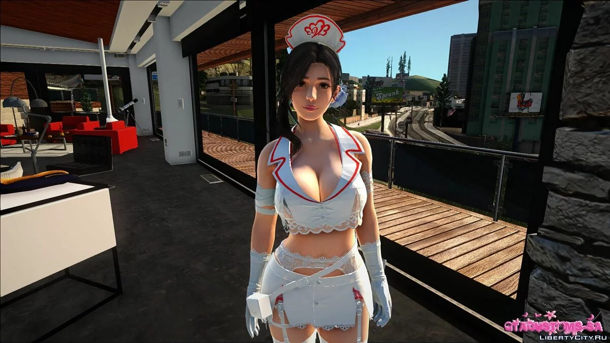 Саюри в костюме доктора / GTA San Andreas