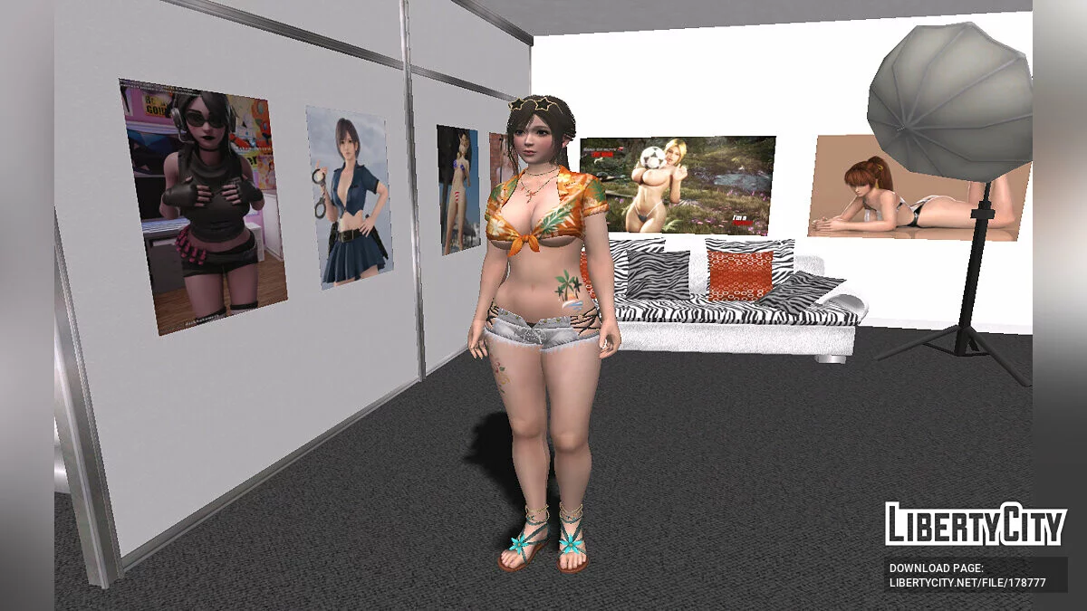 Саюри в сексуальном наряде / GTA San Andreas