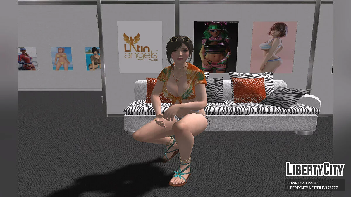 Саюри в сексуальном наряде / GTA San Andreas