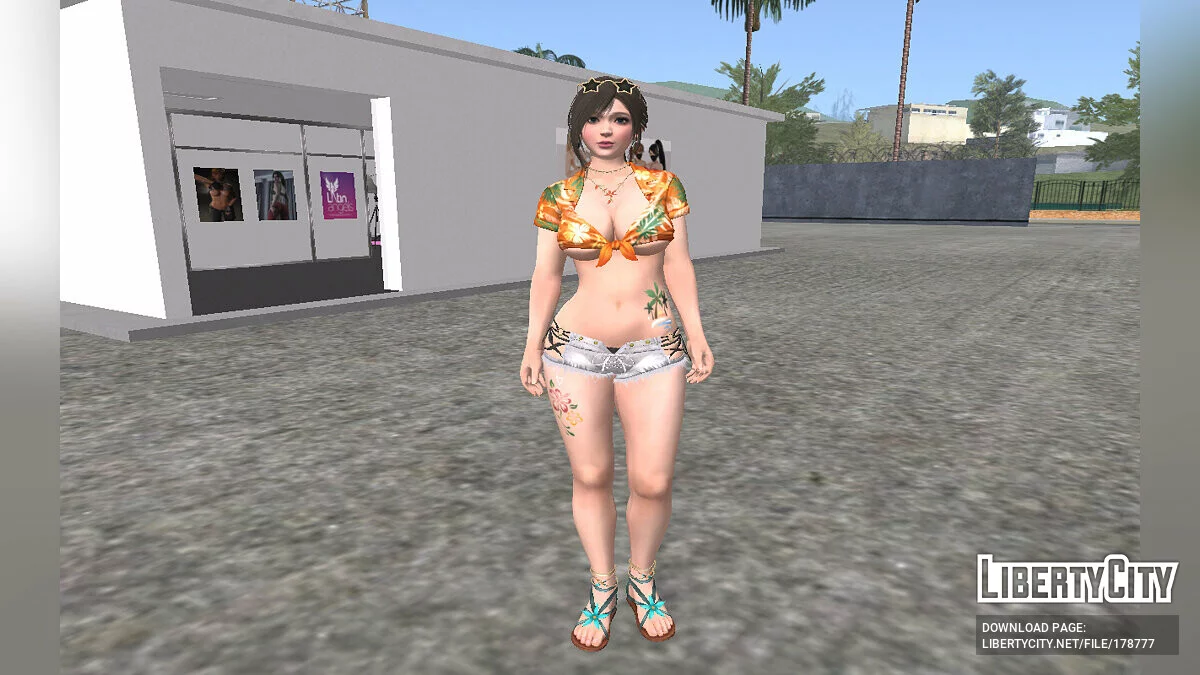 Саюри в сексуальном наряде / GTA San Andreas