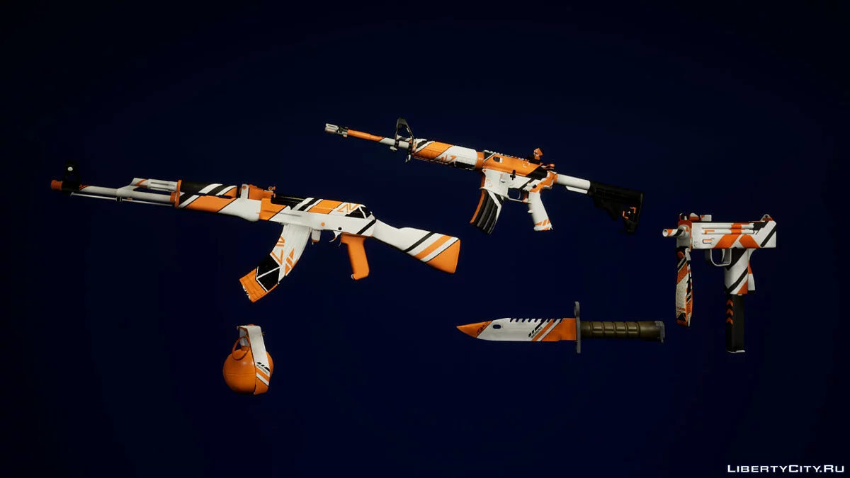 Asiimov weapons - Mini pack / GTA San Andreas: The Definitive Edition