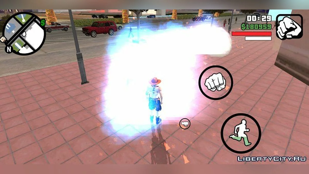 Огненные суперспособности из аниме "One Piece" / GTA San Andreas (iOS, Android)