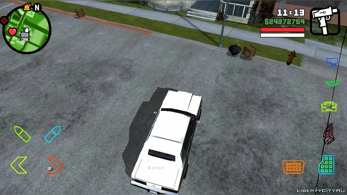 Цветные кнопки  / GTA San Andreas (iOS, Android)
