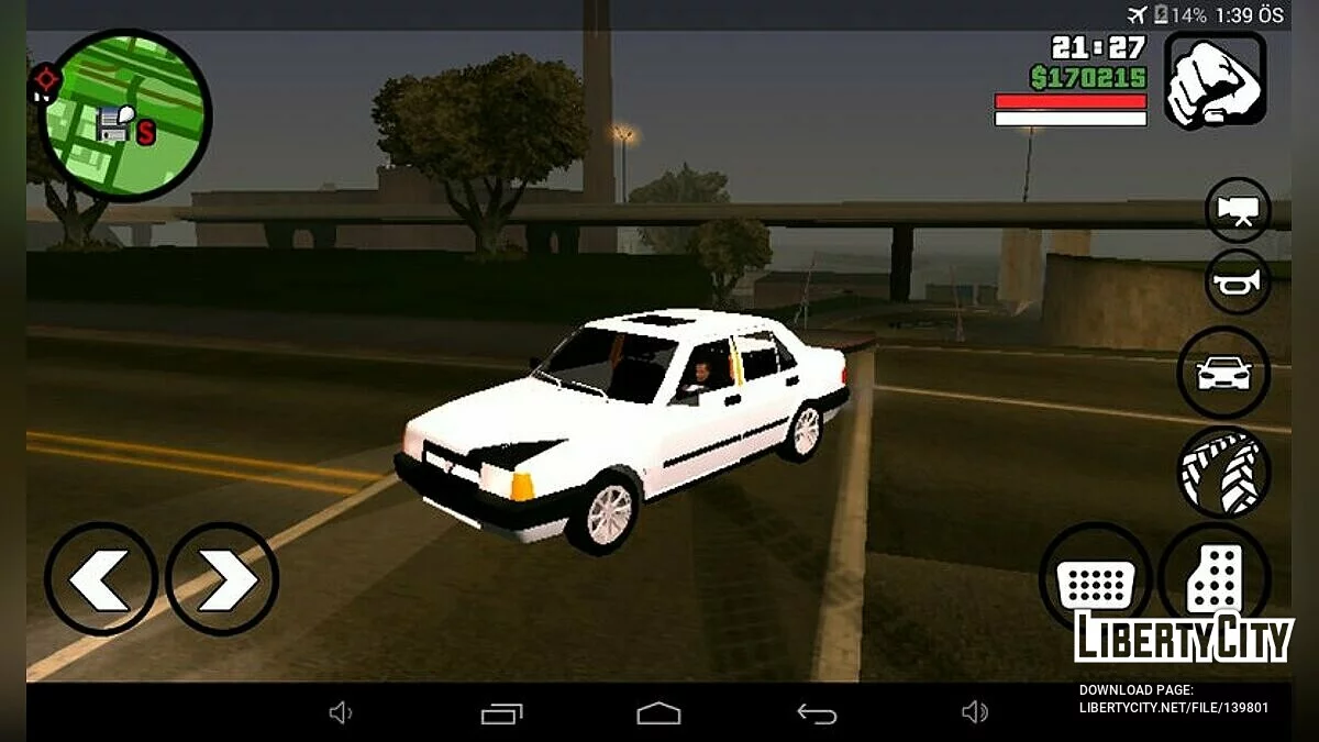 Tofaş Doğan SLX (только DFF) / GTA San Andreas (iOS, Android)