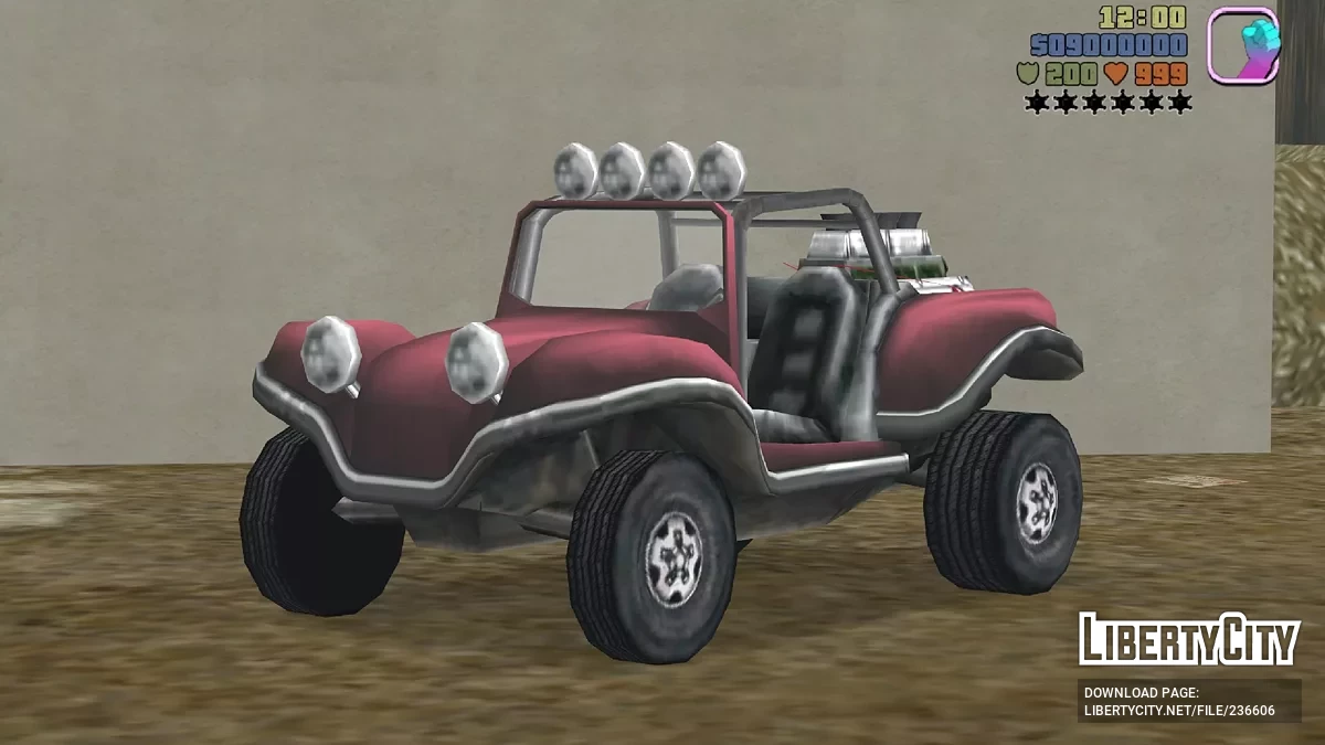 BF Injection с рабочими фарами / GTA Vice City