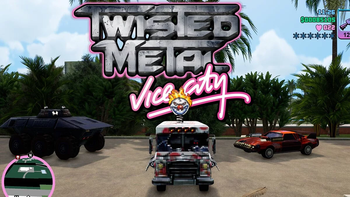Машины из Twisted Metal / GTA Vice City: The Definitive Edition