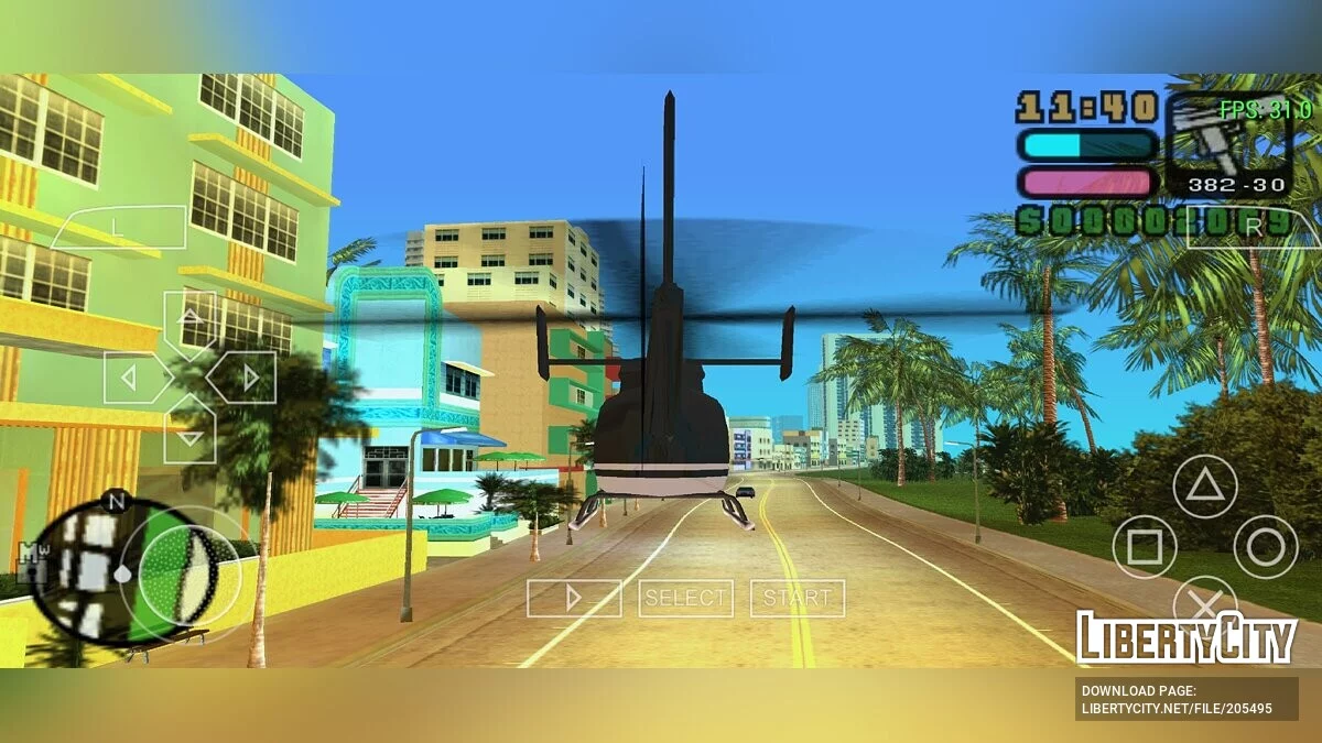 CLEO меню для эмулятора PPSSPP / GTA Vice City Stories