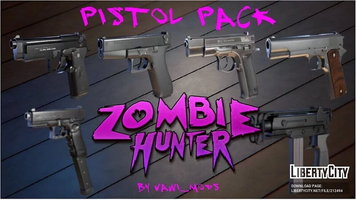 Сборник оружия из Zombie Hunter: Invasion / GTA San Andreas