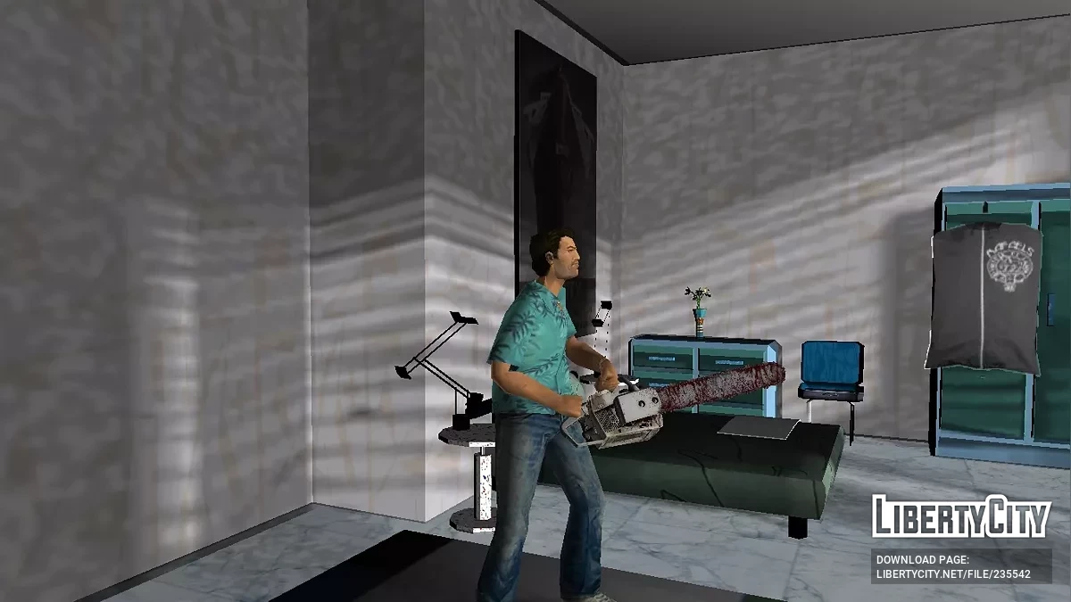 Бензопила из Resident Evil: Requiem / GTA Vice City