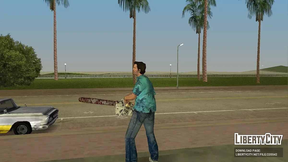 Бензопила из Resident Evil: Requiem / GTA Vice City