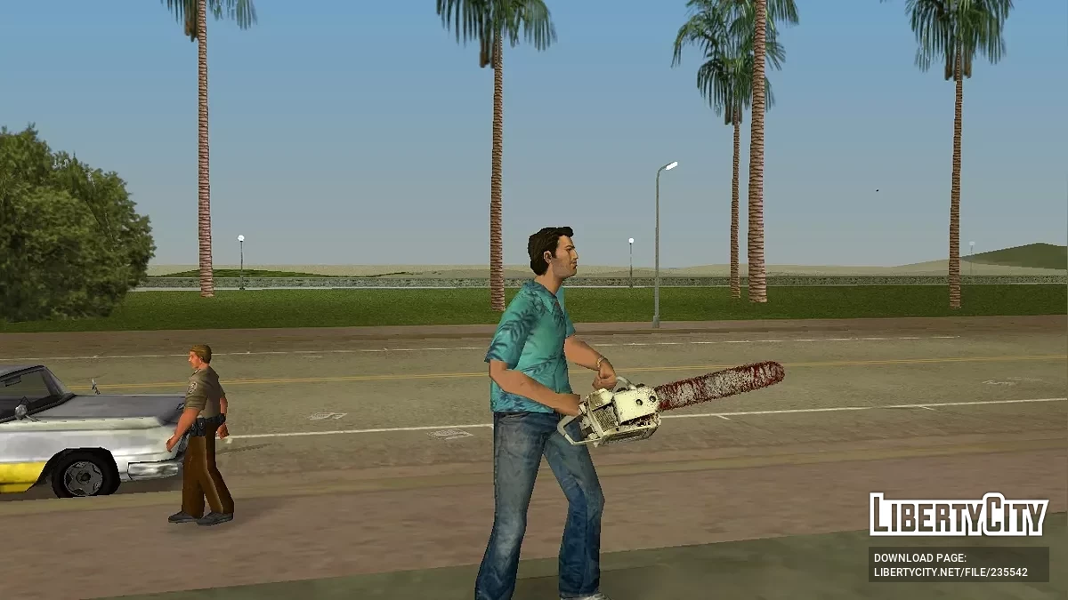 Бензопила из Resident Evil: Requiem / GTA Vice City