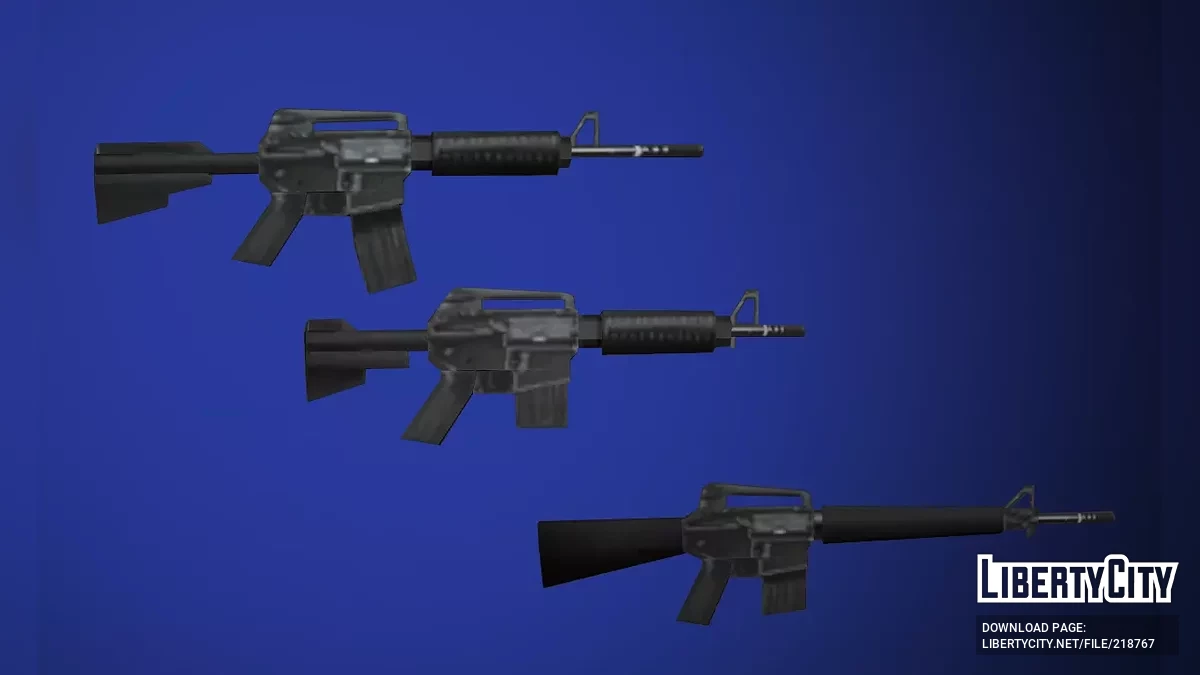 M4, M16 и Colt-733 - SA Style / GTA San Andreas